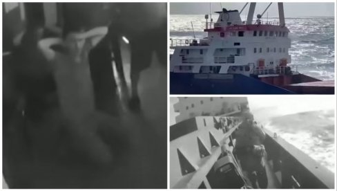 OBJAVLJEN SNIMAK UPADA RUSKE VOJSKE NA BROD: Helikopterom se spustili na palubu - puške na gotovs, posada digla ruke u vis (VIDEO)