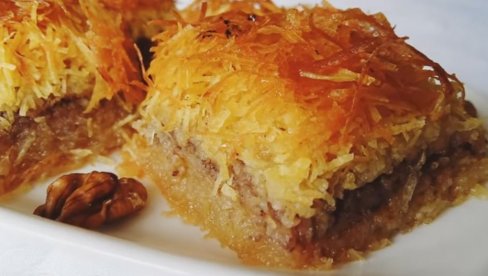 ORIGINALNI RECEPT ZA TURSKI KADAIF: Orijentalni slatkiš fenomenalnog ukusa, u Srbiji poznat kao pašina pita