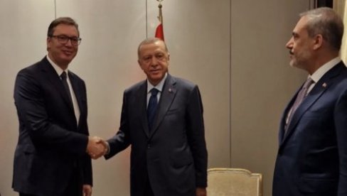RAZGOVOR SA PREDSEDNIKOM TURSKE: Vučić se sastao sa Erdoganom
