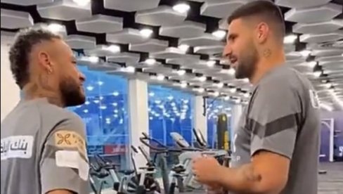 VIDI, NEJMARE, OD SAD ĆEŠ OVAKO... Aleksandar Mitrović odradio prvi trening sa brazilskim asom u Al Hilalu (VIDEO)