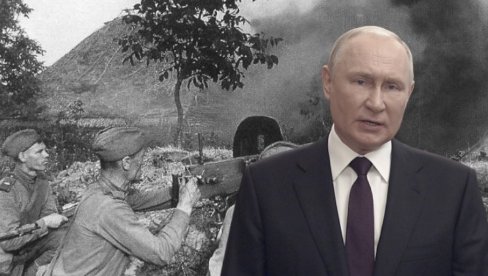 ХВАЛА ВАМ ЗА СЛУЖБУ, ПОНОСИМ СЕ ВАМА: Путин на обележавању 80. година од Курске битке