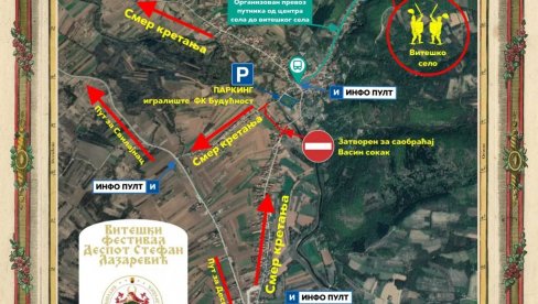 PROMENJEN REŽIM SAOBRAĆAJA: Ove ulice u Despotovcu biće zatvorene zbog viteškog festivala