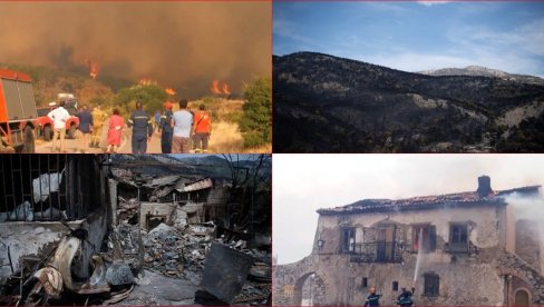 АЛАРМАНТНО У ГРЧКОЈ: Пожари бесне, наређена евакуација становништва (ВИДЕО)