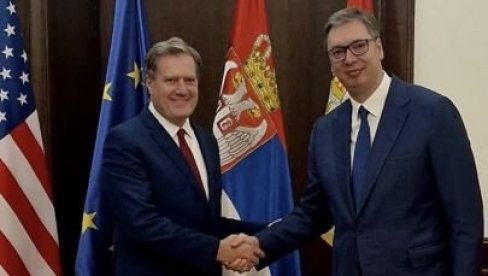 DOBAR RAZGOVOR SA KONGRESMENOM: Vučić se sastao sa Majklom Tarnerom