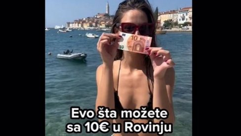 KAD ME RODBINA PRVO PITA JE L SKUPO: Devojka slikovito dočarala šta sve možete za 10 evra na letovanju u Hrvatskoj (VIDEO)