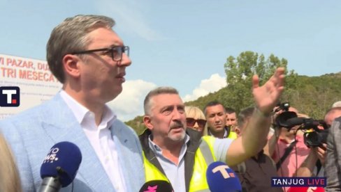 PUT NOVI PAZAR ‒ RAŠKA KAO PISTA: Predsednik zadovoljan - Rekonstrukcija završena čak tri meseca pre roka