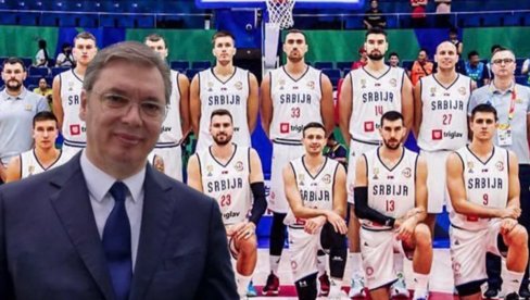 BESKRAJNO VAM HVALA, MOMCI Vučić čestitao košarkašima - Pokazali ste svetu koliko je jaka Srbija kada je jedinstvena