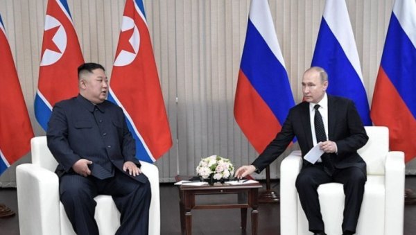 ПЕСКОВ ОТКРИО ТЕМУ САСТАНКА ДВОЈИЦЕ ЛИДЕРА: Путин и Ким Џонг Ун разговараће о билатералним односима