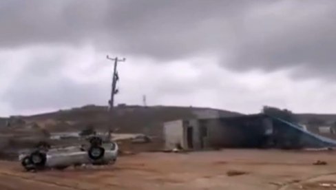 POSLE GRČKE STIGAO U LIBIJU: Pogledate snimak posledica razornog ciklona koji pustoši sve pred sobom (VIDEO)