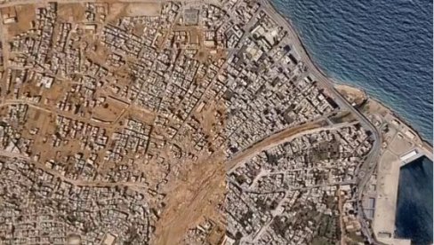 JEZIVI SATELITSKI SNIMCI: Grad u Libiji potpuno razoren nakon poplava (FOTO)