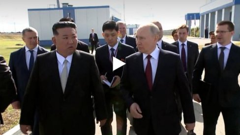 SUSRET O KOME SE PRIČA: Putin pokazuje Kim DŽong Unu nove objekte na kosmodromu Vostočni (VIDEO)