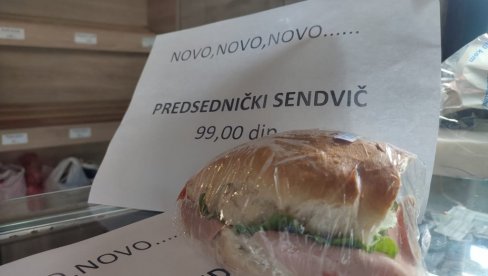 ХИТ НА ВИДИКОВЦУ: Председнички сендвич се продаје као алва (ВИДЕО)