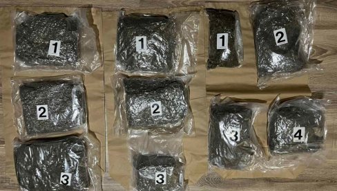 PAO DILER U KRUŠEVCU: Policija zaplenila devet kilograma marihuane