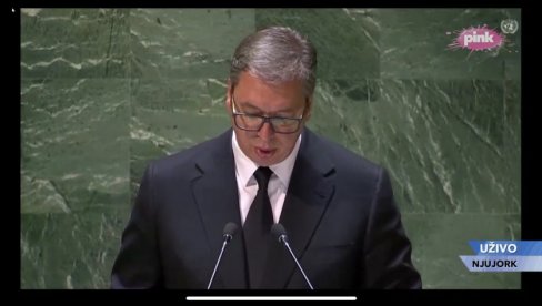 (UŽIVO) CEO SVET SLUŠA REČI VUČIĆA: Predsednik se obraća na Generalnoj skupštini UN