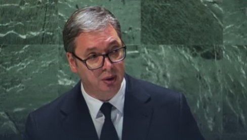 "ČUVAJUĆI NAŠE GRANICE, ČUVATE I SVOJE" Moćne reči Vučića u UN - Drago mi je da za većinu država članica dupli standardi ne postoje (VIDEO)