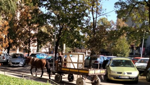 SKUPLJAČI STAROG GVOŽĐA: Nesvakidašnja slika danas na ulicama Novog Sada