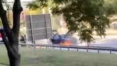 JA VOZIM, SVI MI MAŠU I SVIRAJU... Ispovest vlasnika skupocenog automobila koji je goreo na auto-putu kod Sava centra (VIDEO)