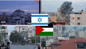 ZGRADE PADAJU JEDNA ZA DRUGOM: Zastrašujući snimci granatiranja u pojasu Gaze (VIDEO)