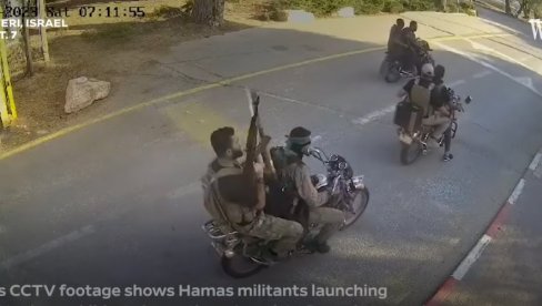 (UZNEMIRUJUĆI SNIMAK) OVAKO JE POČEO NAPAD NA IZRAEL: Militanti Hamasa upali na motorima, odmah usledio masakr