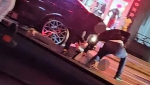 POLICIJA IZVUKLA MUŠKARCA IZ KOLA I OBORILA GA NA ZEMLJU: Filmska scena hapšenja u Futoškoj ulici u Novom Sadu (FOTO/VIDEO)