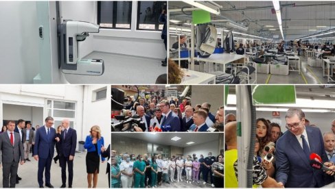 VAŽAN DAN ZA LESKOVAC: Predsednik otvorio fabriku i uručio mamograf  (VIDEO)