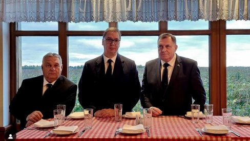 UVEK JE DOBRO SRESTI SE SA ISKRENIM PRIJATELJEM: Vučić razgovarao sa Orbanom i Dodikom (FOTO)