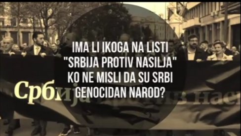 ЛИСТА СРБИЈА ПРОТИВ НАСИЉА МИСЛИ ДА СУ СРБИ ГЕНОЦИДАН НАРОД: Срамне изјаве опозиције (ВИДЕО)