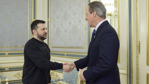 SASTANAK KAMERONA I ZELENSKOG: Novi šef diplomatije Velike Britanije u poseti Kijevu