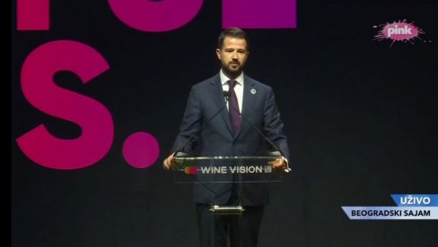 БАЛКАН ЈЕ НАЈЛЕПШИ КАДА ЈЕ ОТВОРЕН: Милатовић се захвалио председнику Вучићу на позиву за учешће на Другом међународном сајму вина