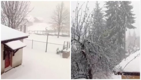 SVE SE ZABELELO: Sneg pada u Srbiji, hladni talas doneo i vejavicu (FOTO/VIDEO)