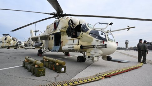 SNAŽNO POJAČANJE ZA VOJSKU SRBIJE: Stigli helikopteri sa Kipra; Vučić najavio - Šest Mi-35P biće modernizovano do januara (FOTO)