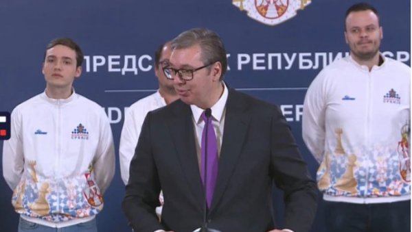 ЗЛАТНИ ШАХИСТИ КОД ВУЧИЋА: Председник Србије примио првака Европе