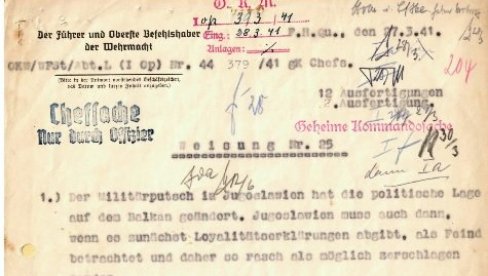 EKSKLUZIVNO! Ovo je zloglasna Hitlerova direktiva, važan istorijski dokument koji je kupila Srbija (FOTO)