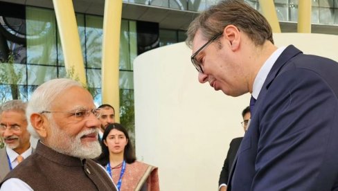 ПОНОВИО САМ ПОЗИВ ДА ПОСЕТИ СРБИЈУ: Вучић се сусрео са премијером Индије у Дубаију (ФОТО)