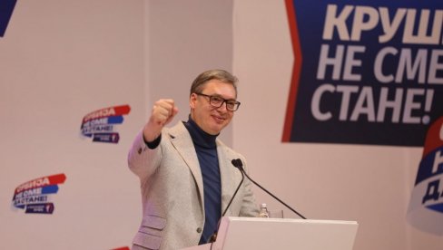MOĆNA PORUKA PREDSEDNIKA: Vučić - Srbija hoće napred, hoće pobedu!