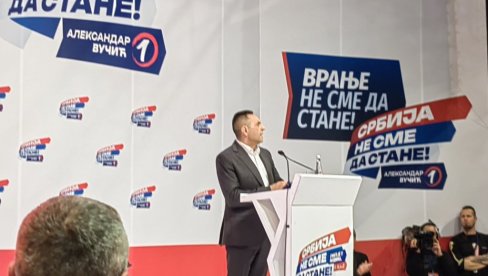 VULIN POSLAO SNAŽNU PORUKU IZ VRANJA: Mi se predsednikom Vučićem ponosimo, zato mu sliku držimo