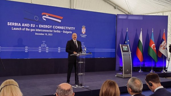 АЛИЈЕВ НА ОТВАРАЊУ ГАСНЕ ИНТЕРКОНЕКЦИЈЕ У НИШУ: Овај догађај ће допринети енергетској безбедности и Србије и Бугарске