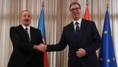 VUČIĆ SA ALIJEVIM: Ponosam sam na to što smo za Azerbejdžanom uspeli da izgradimo odlične odnose