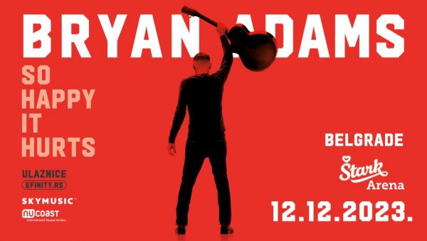 Брајан Адамс у Београду - Рокенрол спектакл од кога се много очекује!