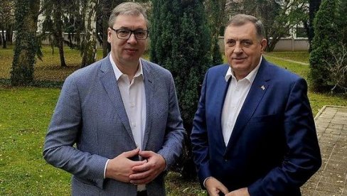 KONSTATOVALI SMO OBOJICA DA SRBIJA NE SME DA STANE: Vučić se sastao sa Dodikom (FOTO)