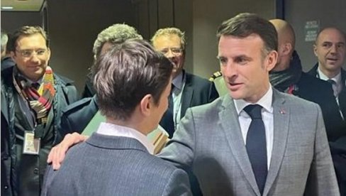 BRNABIĆ I MAKRON U BRISELU: Srdačan susret sa francuskim predsednikom
