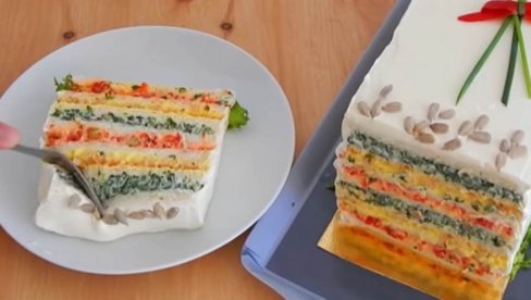 JOŠ  NIJE KASNO DA JE SPREMITE: Najlakša novogodišnja tost slana torta - ne peče se, a svi je jedu sa zadovoljstvom (VIDEO)