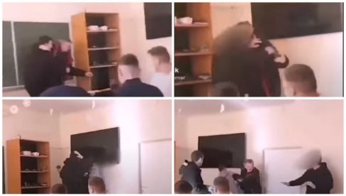 (UZNEMIRUJUĆ SNIMAK) PROZVALI GA ČETNIČKIM VOJVODOM: Tuča profesora i učenika u zagrebačkoj srednjoj školi, krv po učionici (VIDEO)