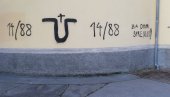 BITNO JE DA SVI OSUĐUJU GRAFITE: Iz crkve Svete Trojice u Bjelovaru poručuju da su i ranije imali ustaške simbole po fasadi (FOTO)