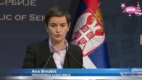 OVO JE DIREKTNA DESTABILIZACIJA SRBIJE Premijerka Brnabić odgovorila na neosnovane optužbe
