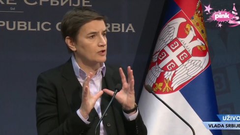 ANA BRNABIĆ DRŽI VANREDNU KONFERENCIJU ZA MEDIJE: Izveštaj CRTE je direktna destabilizacije Srbije i pokušaj rušenja ustavnog poretka