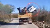 VOZAČ IZ PAKLA Vidite šta je sve natovario na kamion i kako vozi (VIDEO)