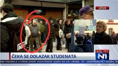 OTPORAŠ KOJI IMA 57 GODINA NA PROTESTU TZV. STUDENATA: Na skupu na Studentskom trgu i Srđan Milivojević (FOTO)