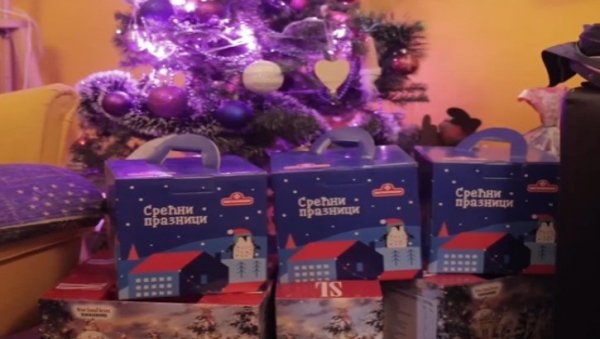 ОМЛАДИНА ГО СНС БЕОГРАД ОБРАДОВАЛА МАЛИШАНЕ: Новогодишњи пакетићи за децу из Сигурне куће (ВИДЕО)