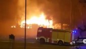 ГОРИ У МИРИЈЕВУ: Запалио се супермаркет, ватрогасци појурили на лице места